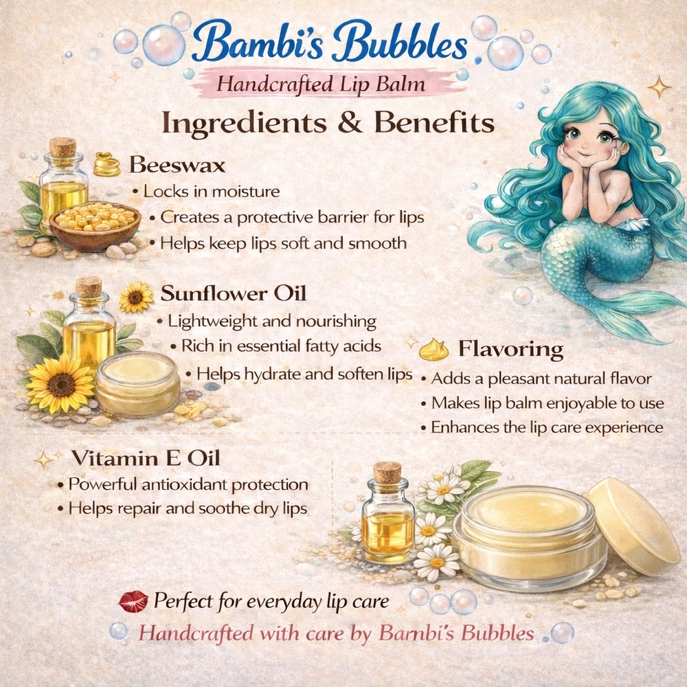 Back In Stock! HandCrafted Tripple Butter Lip Balm Mini 10ml Each Assort Flavors - Picture 8 of 8